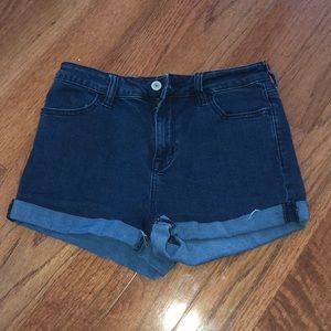 PacSun high rise jean shorts